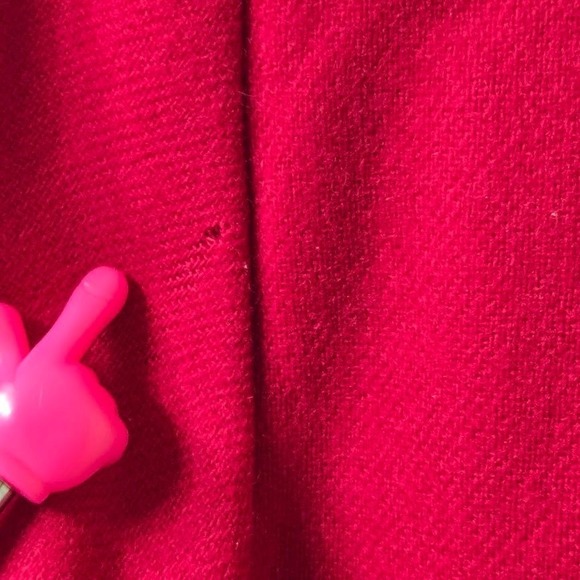 Sag Harbor Women Blazer Size 18 Red Wool Blend Single Button Office Casual - Picture 7 of 9